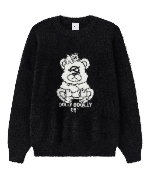 오와이(OY) MULTI DOLLY HAIRY KNIT - BLACK - 사이즈 & 후기 | 무신사