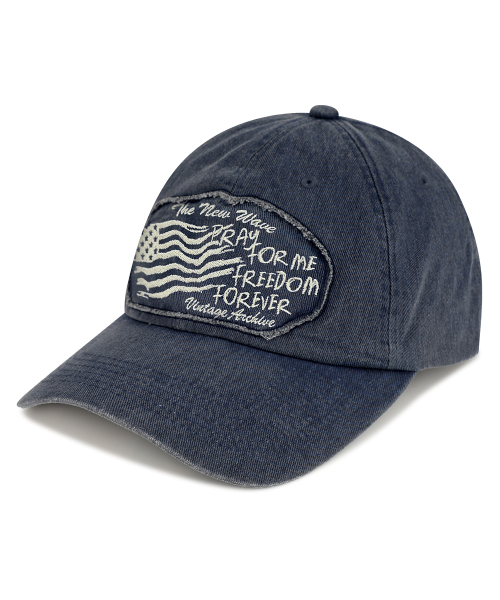 RAW CUT FLAG CAP NAVY(MG2FFMAB28A)