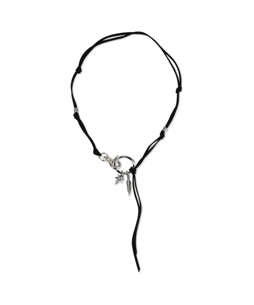 BOHO FEATHER NECKLACE BLACK(MG2FFMAB93A)