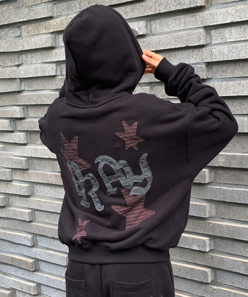 PRAY APPLIQUE ZIP UP худи черный(MG2FFMM495A)