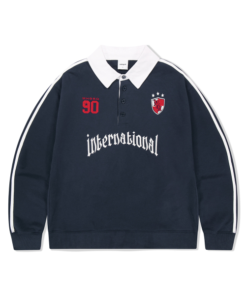 TRACK COLLAR SWEATSHIRT NAVY(MG2FFMM471A)