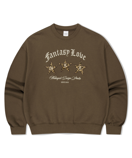 FANTASY LOVE SWEAT SHIRTS BROWN(MG2FFFM473A)