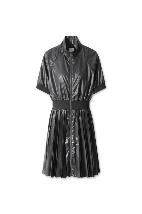 Women Pleats high neck платье WWUAA25607BKX