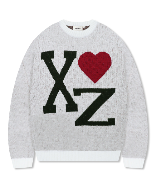 Пуловер XTK167 Love Hairy Knit (WHITE)