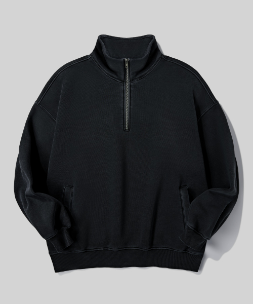 Флисовый анорак с эффектом варки [Black]