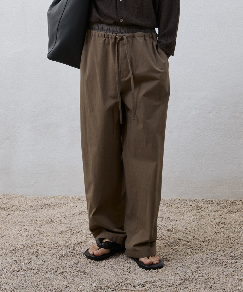 Layered String Pants - Mocha
