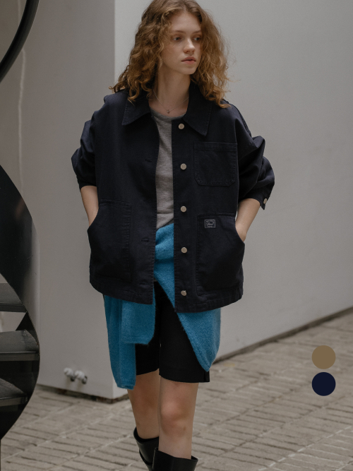 Pocket detail cotton work jacket FRFA01JK02_2color