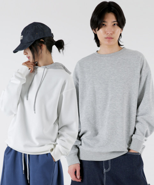 Однотонный оверсайз свитшот из двухнитки 2XL 6COLOR