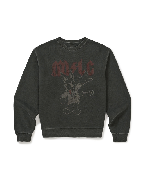 [Mmlg] DYED MELGE ROCK SWEAT (CHARCOAL)