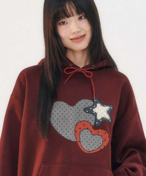 Худи MY HEART с вышивкой AHP1208 (Burgundy)
