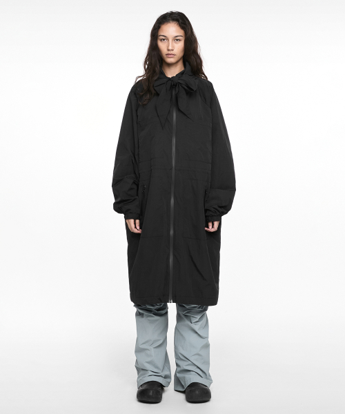 TIE FIELD COAT (UNISEX) BLACK