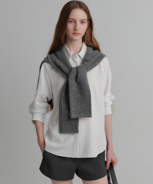 루넬 니트 숄 케이프 / LUNELLE KINT SHAWL CAPE_3colors