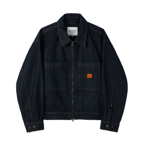 W 1975 DENIM ZIP-UP SHACKET - INDIGO (P253WJK461)