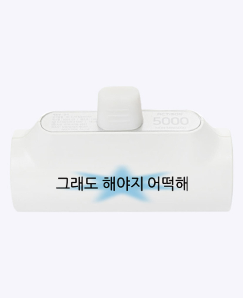 [withsome도킹배터리]킵고잉 해야지 블루 도킹형 보조배터리