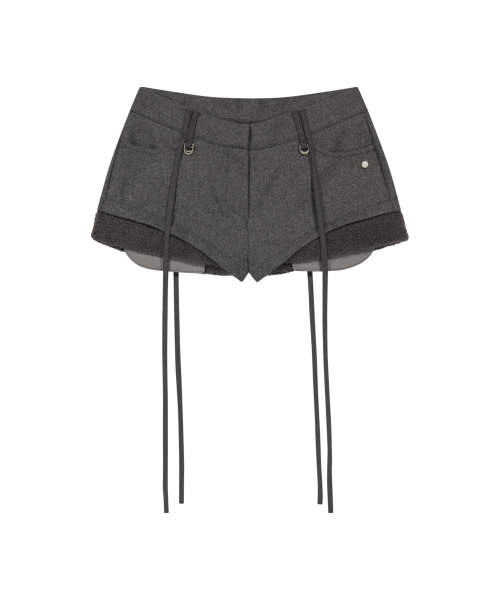 오호스(OJOS) Micro Wool Shorts / Grey - 사이즈 & 후기 | 무신사