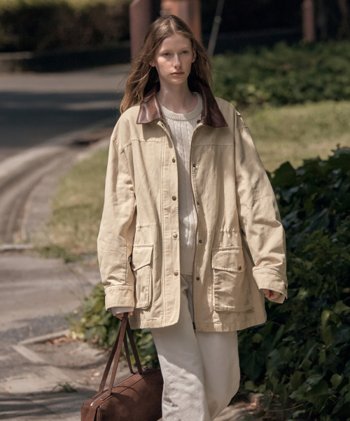 Винтажная рабочая куртка SIOT4150 Beige