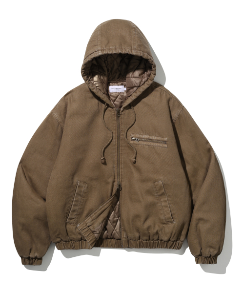 어반스터프() 오버 다잉 후드 워크 자켓 (베이지) 상품 이미지