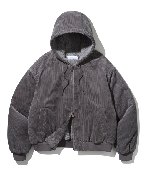 어반스터프() 플라이트 코듀로이 봄버 (챠콜) 상품 이미지