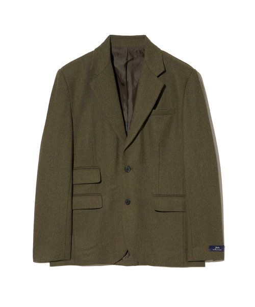 Шерстяной блейзер Heritage_Herringbone Brown