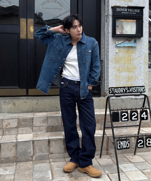 Прямые классические джинсы 90s Rinse Denim 4RD933G N8D