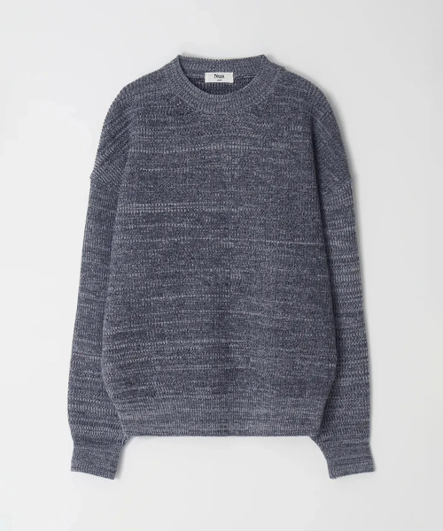 Плотный трикотаж YEI Heavy Knit (Navy меланж)