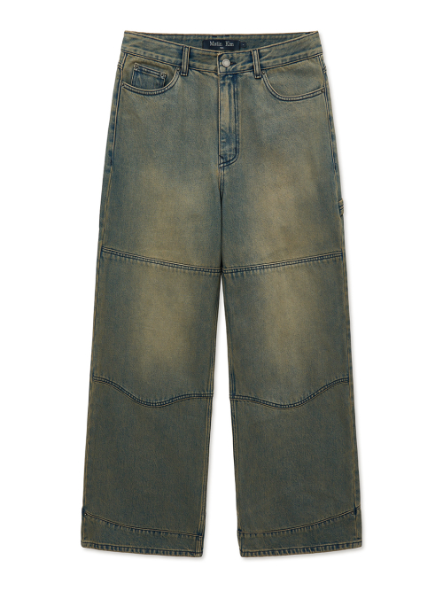 WESTERN DETAIL DENIM PANTS FOR MEN IN BLUE