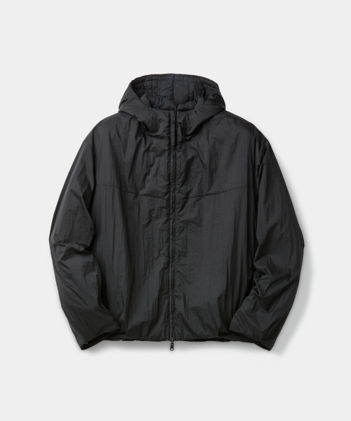 Двусторонний прозрачный анорак с капюшоном (Dark Gray)
