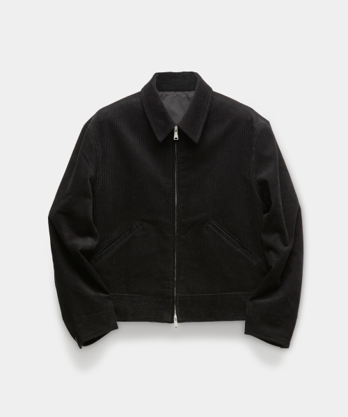 Вельветовая куртка на молнии (Black)
