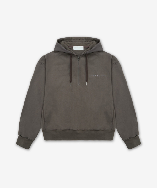 Худи с логотипом - Olive Grey / M252HGBHDB