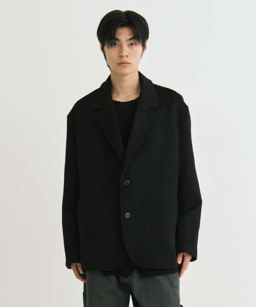 Warm wool blazer куртка (black)