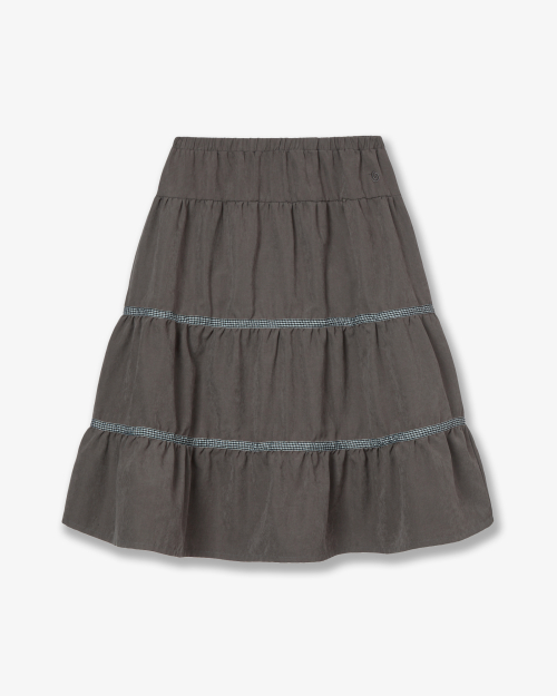aeae CHECK MIDI TIERED SKIRT ミディスカート 에이이에이이(AEAE) CHECK MIDI TIERED SKIRT [BROWN] - 사이즈 & 후기