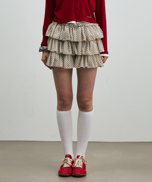 MUSINSA公式 | ARIKIM MINI HEART CANCAN SKIRT PANTS / WHITE