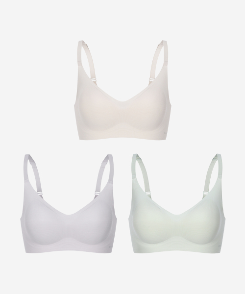 (핏 리뉴얼) 45g 에어핀 브라 3Pack