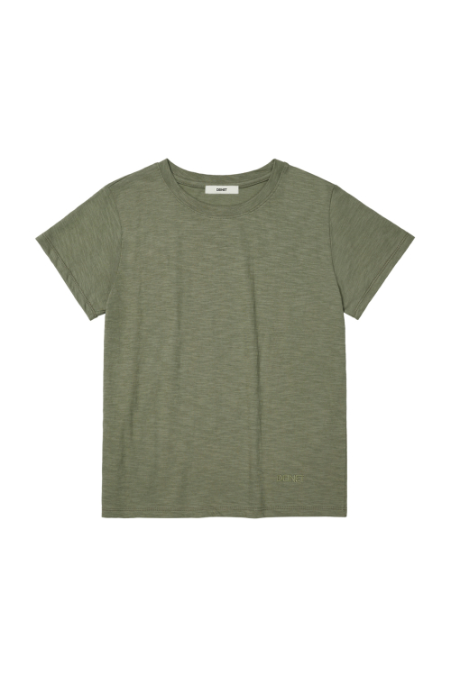 DEINET ESSENTIAL SLUB T-SHIRTS IN KHAKI