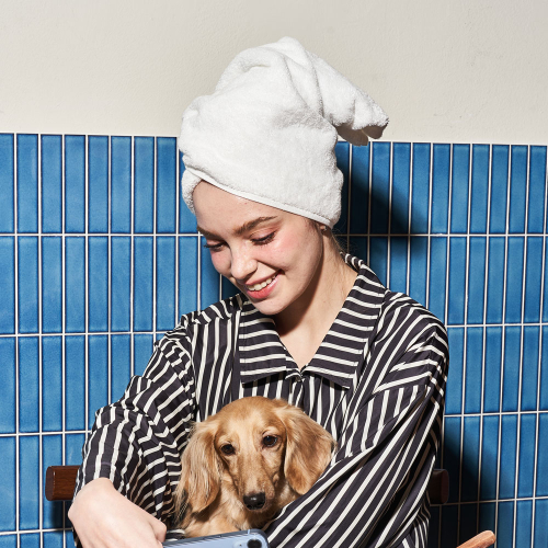 furless pajamas без меха в полоску пижама (black)