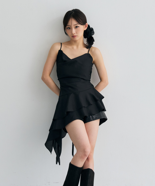 NYX MINI DRESS / BLACK