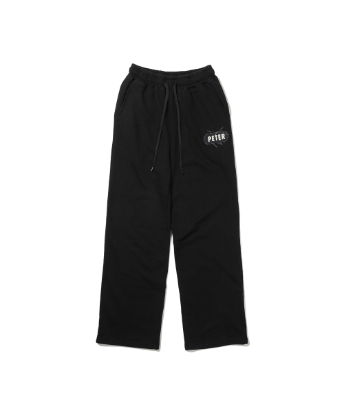 (W) HOLLYWOOD SWEATPANTS - BLACK