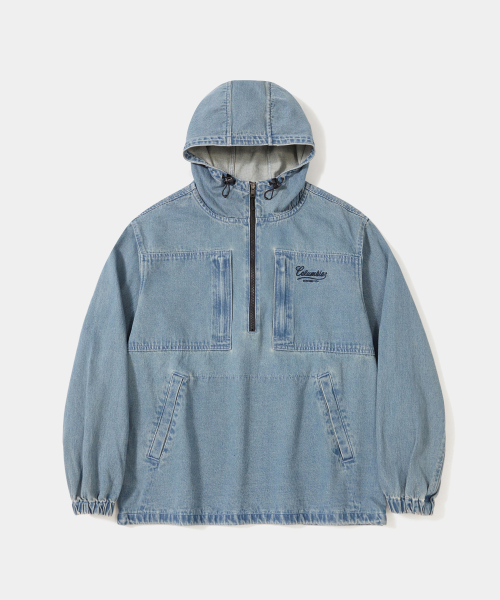 NY STREET TAIL DENIM ANORAK JACKET_LIGHT JEAN