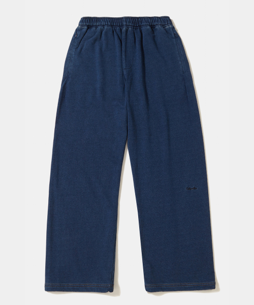 TINY SCRIPT LOOSE-FIT DENIM TERRY SWEATPANTS_MIDNIGHT JEAN
