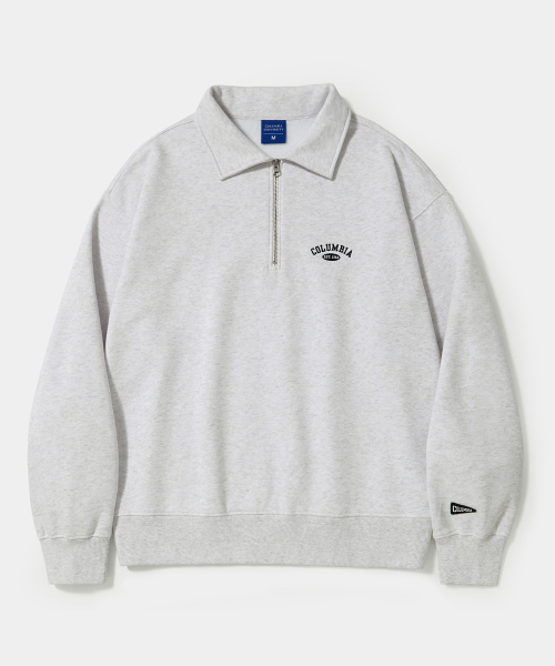 CU ARCH FLEECE H/ZIP SWEATSHIRTS_LIGHT MELANGE