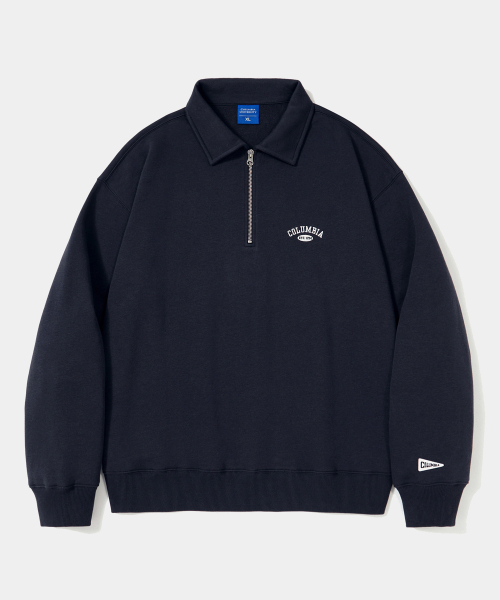 CU ARCH FLEECE H/ZIP SWEATSHIRTS_CROWN NAVY