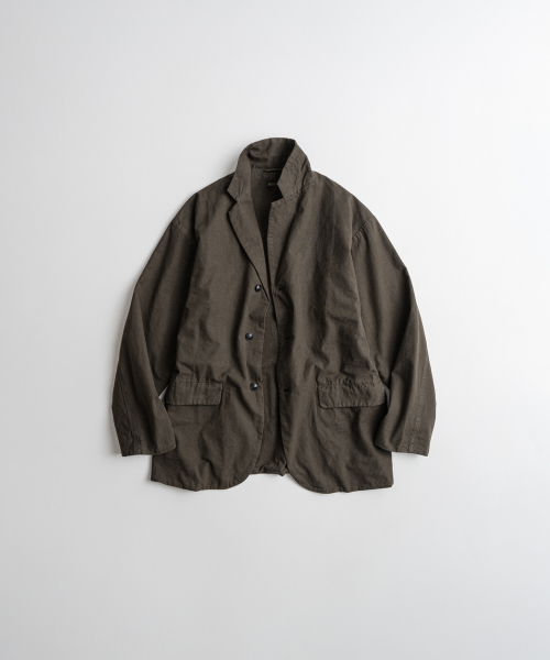 DYED C/L SINGLE JACKET brown