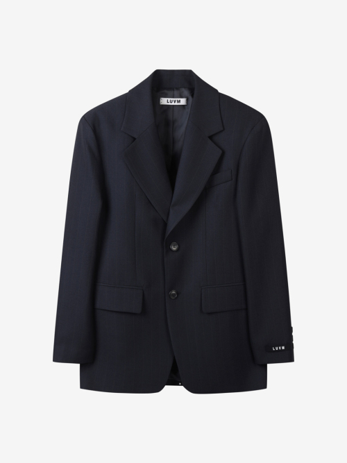 STANDARD SINGLE JACKET_STRIPED FABRIC