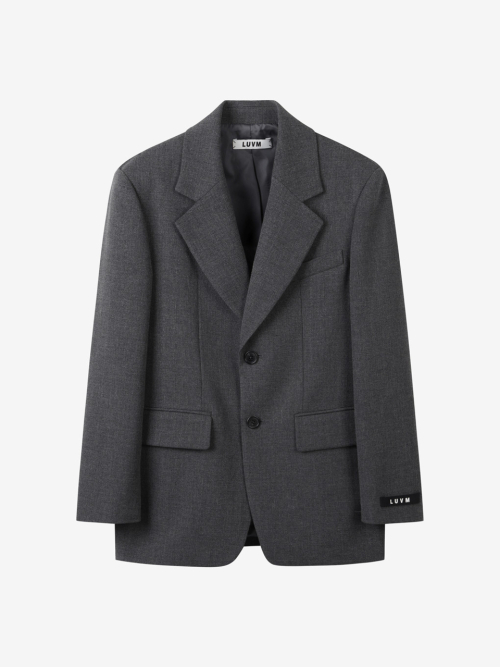 STANDARD SINGLE JACKET_CHARCOAL GRAY