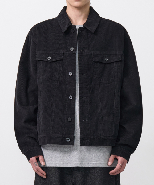 вельвет куртка (BLACK)