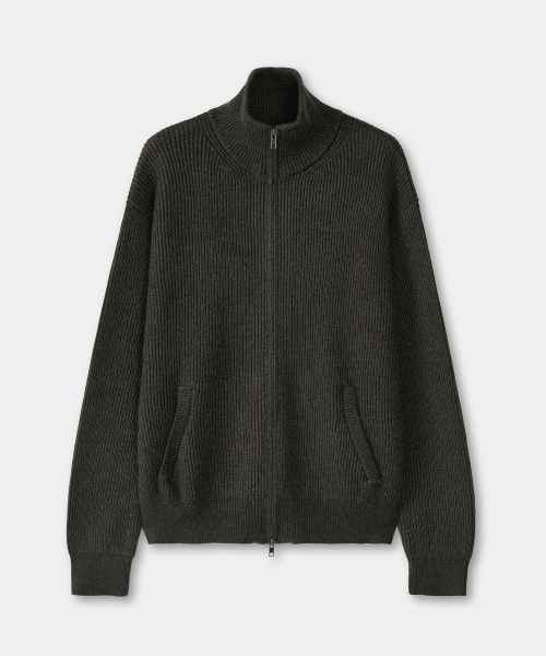 вязаный куртка (KHAKI GREEN)