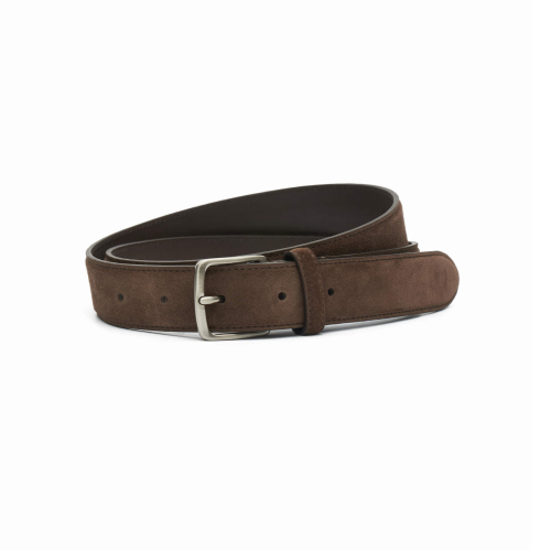 Italian Suede Belt_Brown