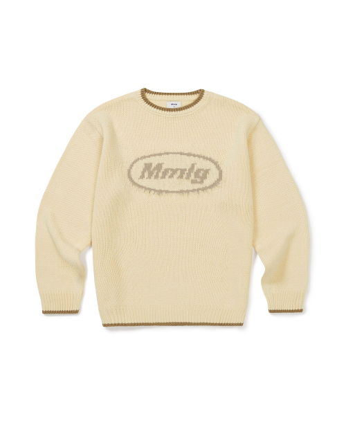 [Mmlg] MIX PULLOVER KNIT (IVORY)