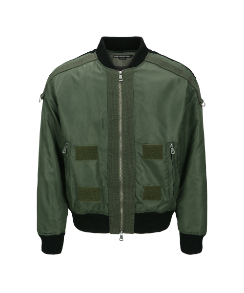 앤더슨벨() FLIGHT LAYERED WASHED BOMBER JACKET awa708m(KHAKI) 상품 이미지