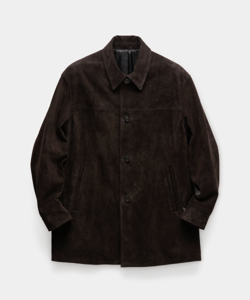 Замшевое автопальто (Dark Brown)
